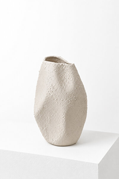 Typoniq Attitude Included Forma Onda Vază decorativă din ceramică texturată o...