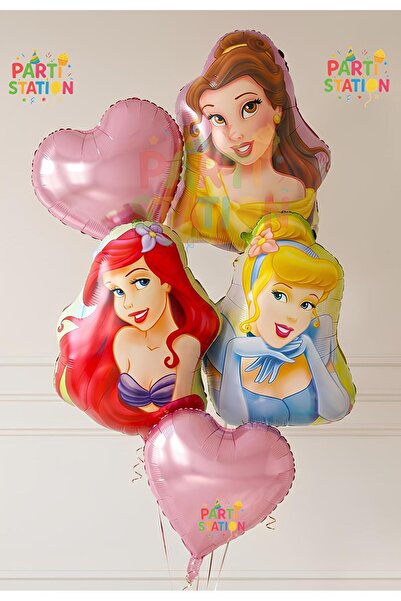 Parti Station Princesses Balloon Set - 5 Piece Princess Cinderella Balloon Me...
