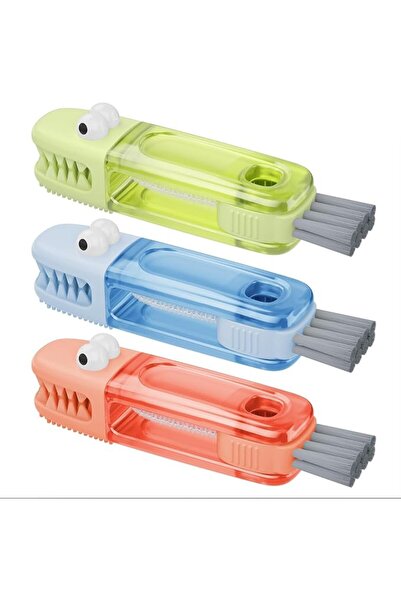 KASTWAVE 3 in 1 Cup Lid Gap Cleaning Brush Set, Multifunctional Bottle Cleane...