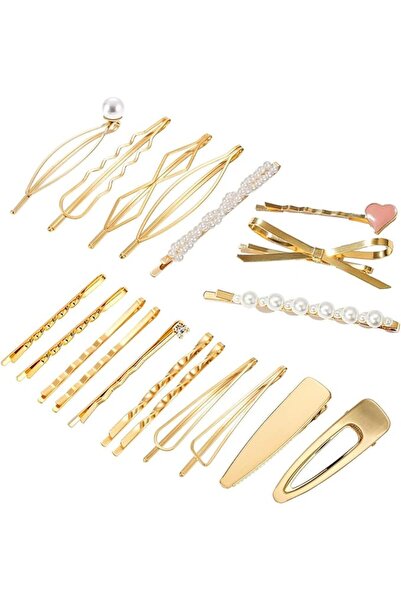 GENERAL 19pcs Hair Clips Geometric Hair Pins Metal Hairpin Hair Styling Jewel...