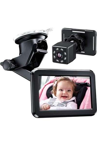 GENERAL Baby Car Mirror, Back Seat Baby Car Camera with HD Night Vision 360° ...