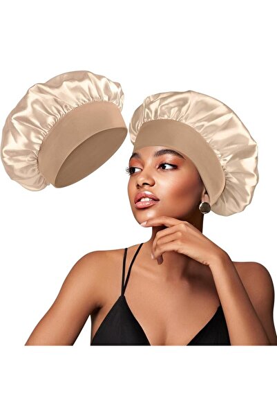 GENERAL Satin Silk Bonnet for Curly Hair, Hair Bonnet Silk Hair Wrap for Slee...