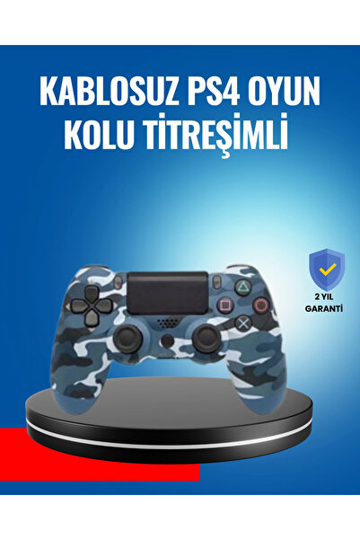 Eco Lounge Bluetooth Kablosuz PS4 Gamepad Çift Motorlu Siyah Controller