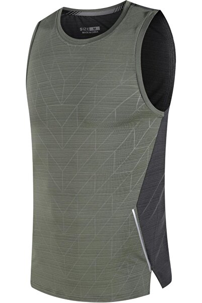 GENERAL Men's Workout Sleeveless Fitness Sports Training Quick Dry Muscle Tan...