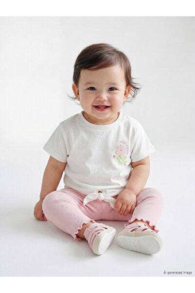 LC Waikiki Original Floral Printed Baby Girl Set