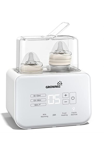GROWNSY Bottle Warmer 9-in-1 with LCD/Timer, Warms Evenly, Food Defrost BPA-F...