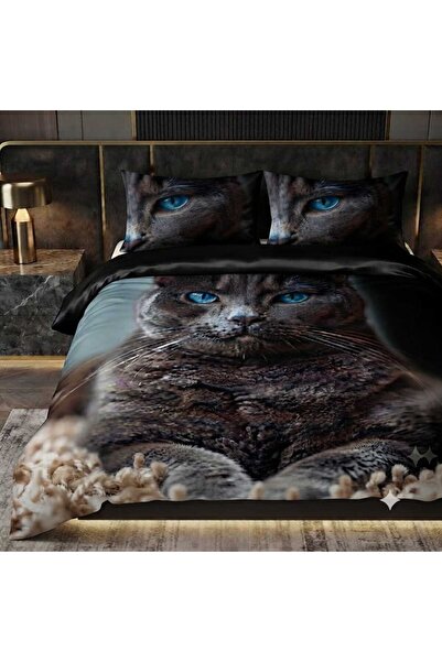 Elmas Dizayn Special Design Brand Double Duvet Cover Set Organic Satin & Cott...