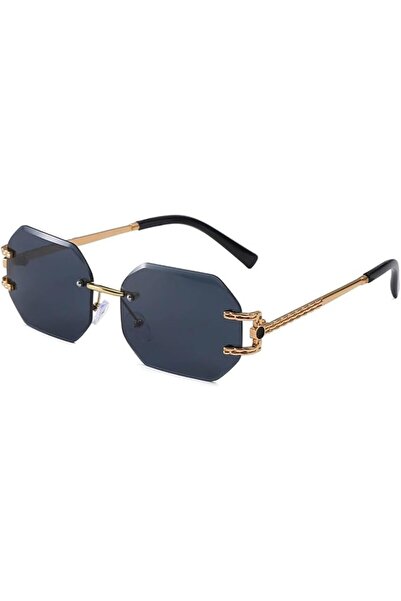 GENERAL Frameless Rimless Sunglasses for Women Men – UV400 Protection Anti-Gl...