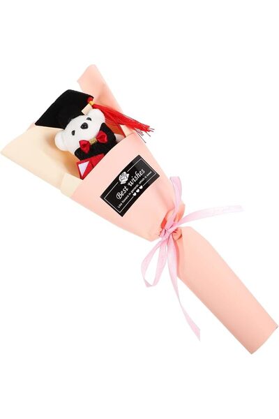 PRETYZOOM Graduation Bear Doll Bouquet Decorative Plush Bear Plush Bouquet fo...