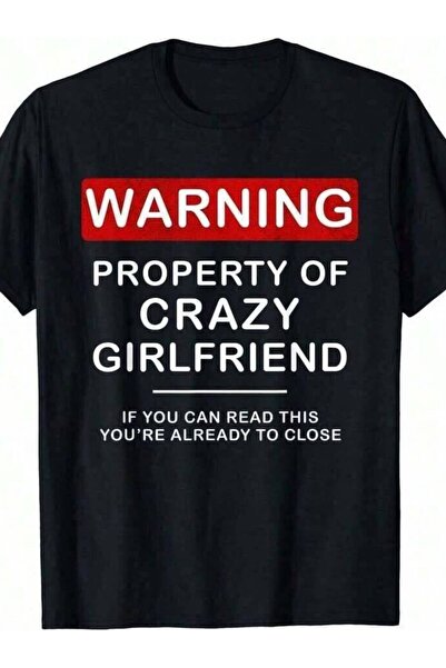 25W تي شيرت Crazy GF TShirt Boyfriend Men BF Funny Couple Tee Shirt