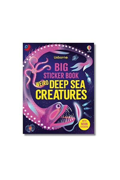 Usborne Carte mare de autocolante cu creaturi ciudate din adâncurile mărilor ...
