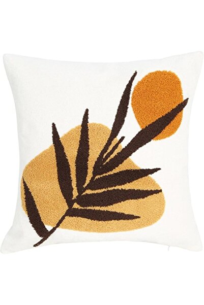 Tazweeq Boho Pillow Covers 18x18 Tufted Mid Century Geometric Leaf Decorative...