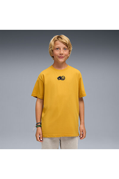 Puma X Sonic Relaxed Boys' Yellow T-Shirt
