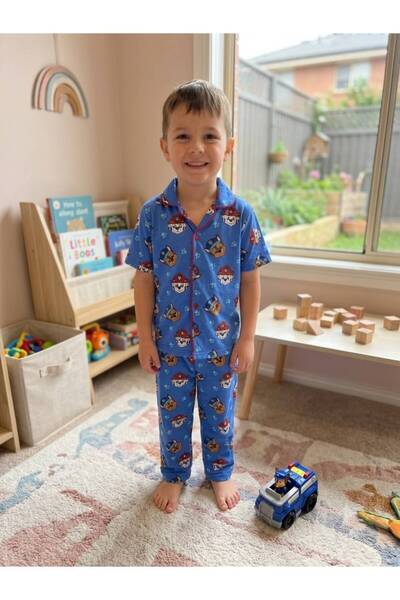 Genel Markalar 💙 Erkek Çocuk Karakter Baskılı 2’li Pijama Takımı