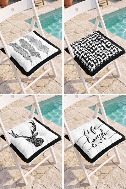 Realhomes Black and White Leaf, Crow's Feet, Bird Figure and Life Laugh Love ...