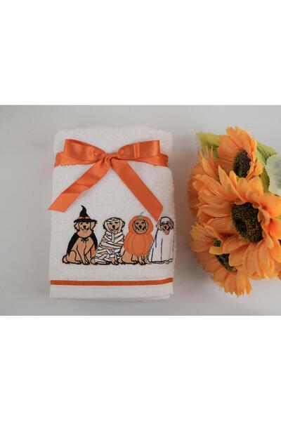 Baveno Set de prosoape 100% bumbac, brodate special, colorate, 2 piese, 46x71 cm