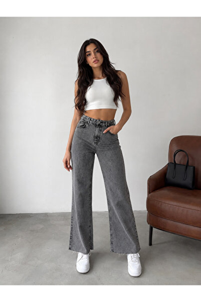 KENE JEANS Kar Black Cropped High Waist Tube Leg Denim Jeans Pants