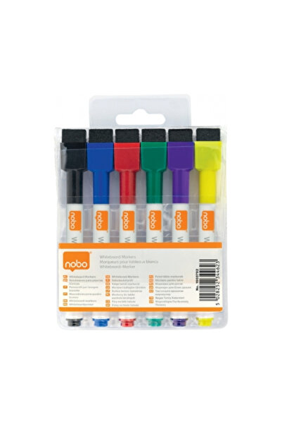 Nobo Marker Nobo, Pentru Table Si Flipcharturi, Varf Rotund 2 Mm, Cu Burete, ...