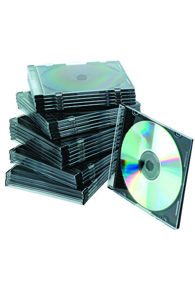 Q-Connect Carcasa Slim Pentru Cd/Dvd, 25 Buc/Set, Q-Connect, Transparent