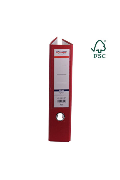 Optima Biblioraft A4, Plastifiat Pp/Paper, Margine Metalica, 75 Mm, Classic -...
