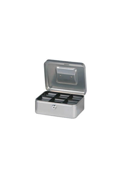 MAUL Metal Money Box, 200 X 170 X 90 Mm, - Silver, Silver