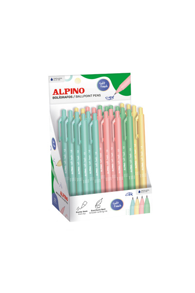 Alpıno Sada pastelových per, 24 ks, s jemným povrchem