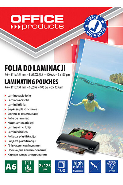 OFFICE products Folie Laminare, A6 125 Microni 100Buc/Office Products, Transp...