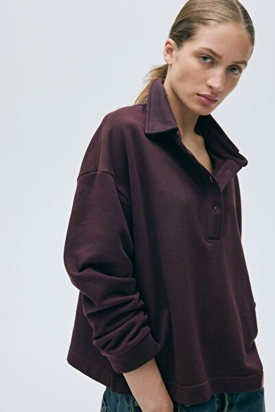 H&M Yakalı Sweatshirt