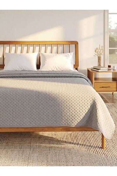 LC Waikiki Patterned Quilted Double Bedspread (W6)