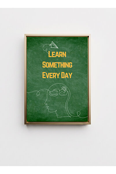 LOWHA Canvas Wall Art on Wood Frame with Gold Floating Frame&Motivational Phr...