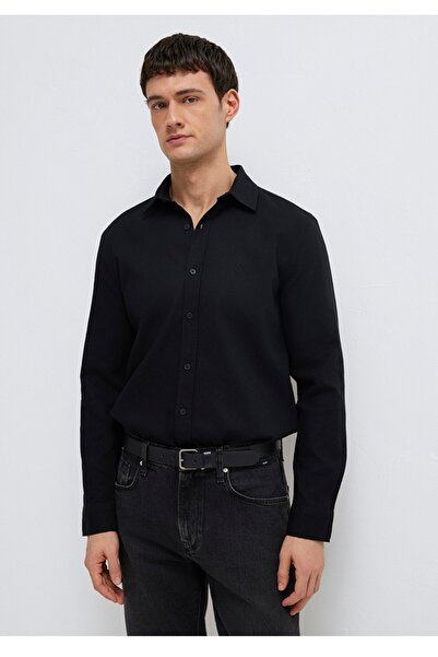 Mavi Cămașă de bărbați slim fit, 100% bumbac, model de bază.
