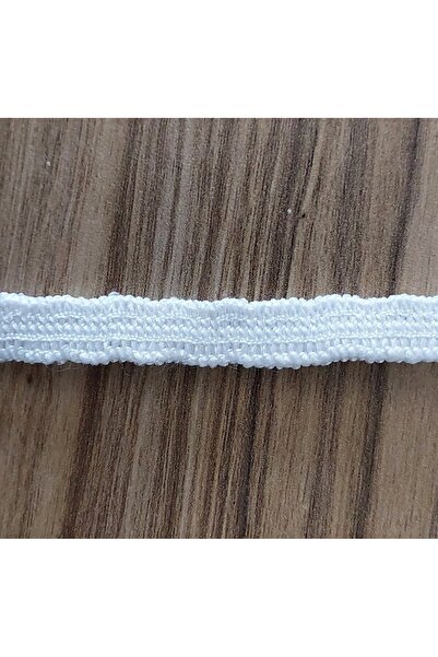 Algelsineve Beyaz 10mm Şerit Yassı Lastik ( 10 Metre ) Çarşaf, elbise lastiği