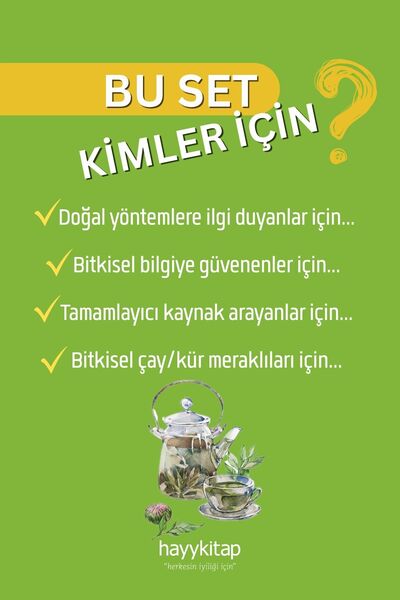 hayykitap Doğal ve Bitkisel Şifa Seti (5 Kitap) Bitkisel Kürlerle İlaçsız Tedavi - İyot Giren Eve Doktor Girmez - Zeolit - İyileştiren Bitkiler - Tıbbi Çay Reçeteleri