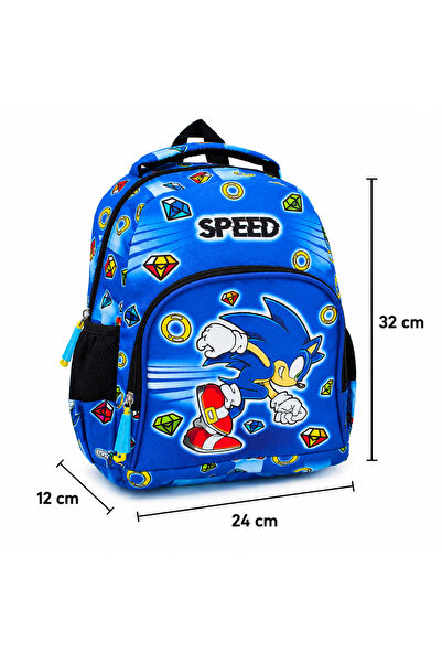 miço kids Sonic Kindergarten Bag - Boy's Bag Nursery Bag Sonic Bag