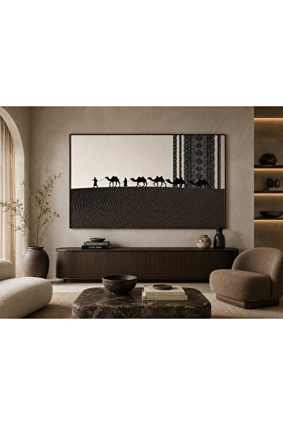 Ghaith Store Luxury Desert Beauty Caravan Canvas Painting - Modern Arabic Wal...
