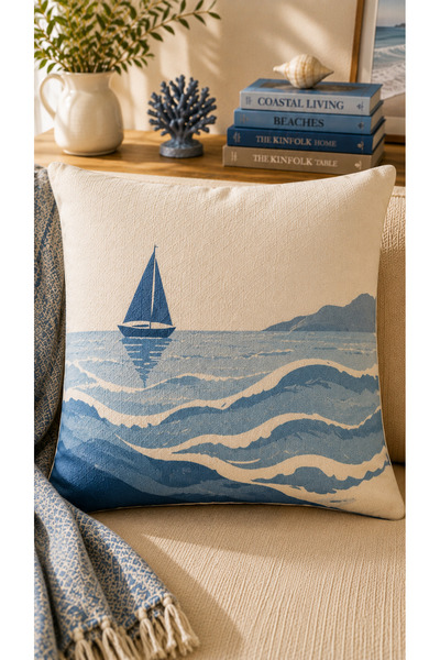 Nari Collections Patterned 1 Piece Throw Pillow Cover 43X43 cm Suede Fabric D...