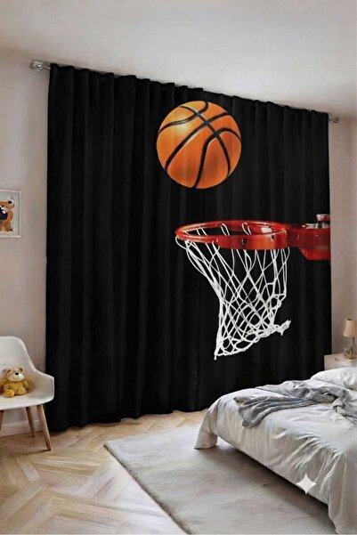 Elmas Dizayn Custom Design Brand Organic Cotton Double Wing Background Curtai...