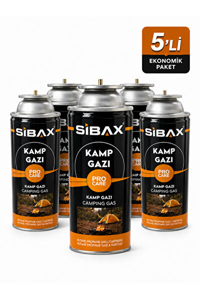 YANARLAR SİBAX Siboplu Gaz Kartuşu (Kamp Gazı) 400ml 5'li