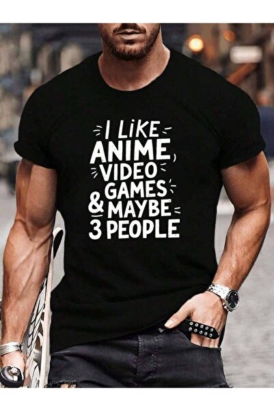 NOURAM Men Japanese T Shirt, 100 Percent Cotton, Manfinity, Demon Slayr, Stre...