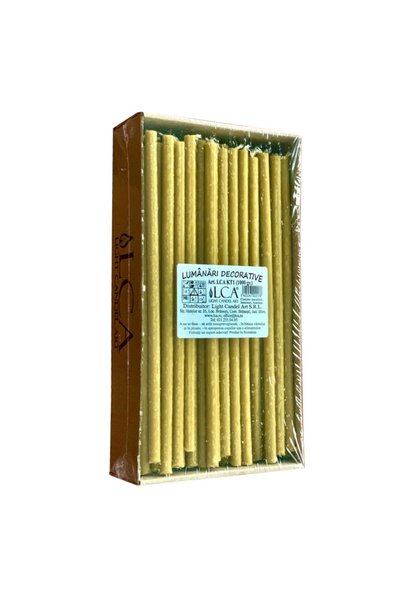 LCA Set 3 x Lumanari Menaj, Maro, Cilindrice, 1000 g