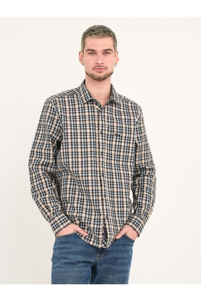 Lee Cooper - Camasa barbat cu maneca lunga si carouri