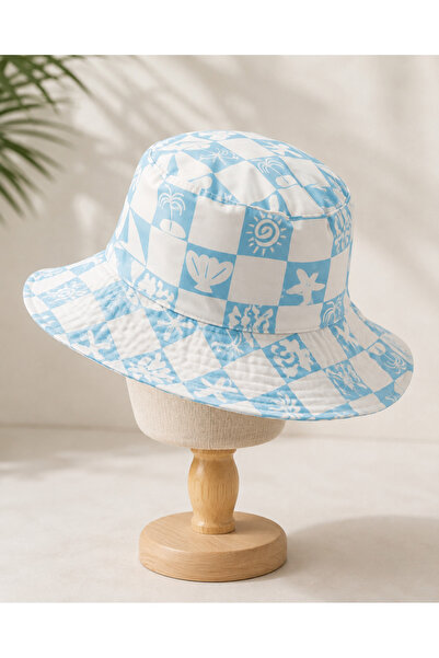 Mama Yoyo Baby&Kids Uv Protection Hat - Blue Checkered - Compatible with Ages...