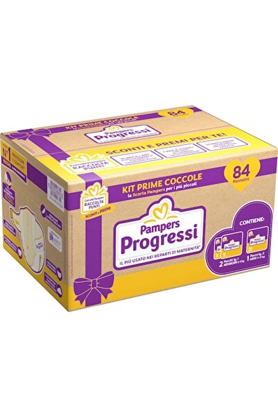 Pampers Set de scutece Progress, 84 bucăți, 2 pachete mărimea 1 (2-5 kg) și 1...