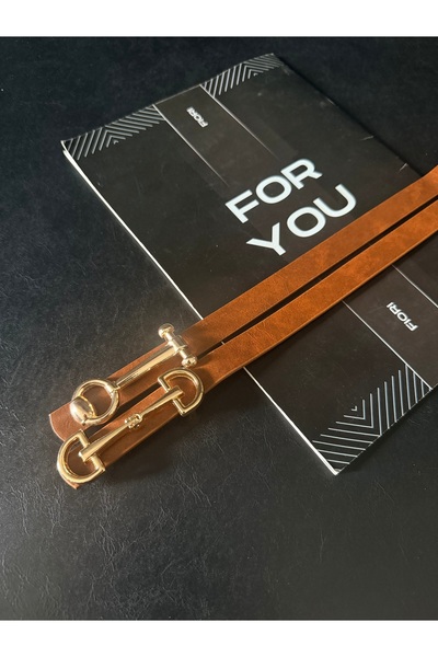 Fiori 2-Pack of Designer Long Buckle Thin Women's Belts, Coat Belts, Shirt Be...