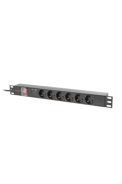 Lanberg Unitate alimentare PDU 19", 6 prize ng "PDU-06F-0200-IEC-BK"