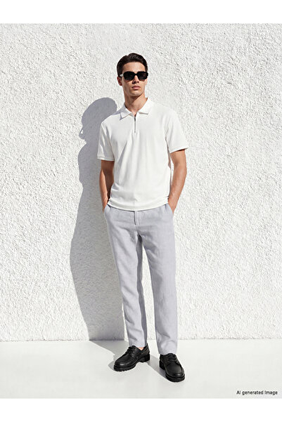 LC Waikiki Regular Fit Linen Blend Men's Chino Trousers