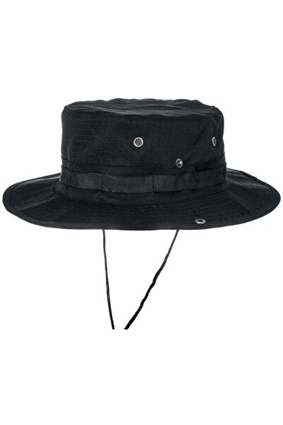 STARSTAR Fisherman bucket hat black 58-60cm foldable unisex jungle.