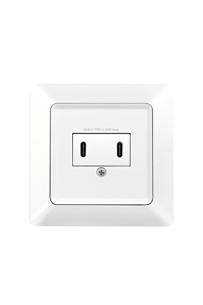 LogiLink PRIZA LOGILINK, pentru perete, Schuko x 1, 2xUSB-C PD 25W , 230V AC,...