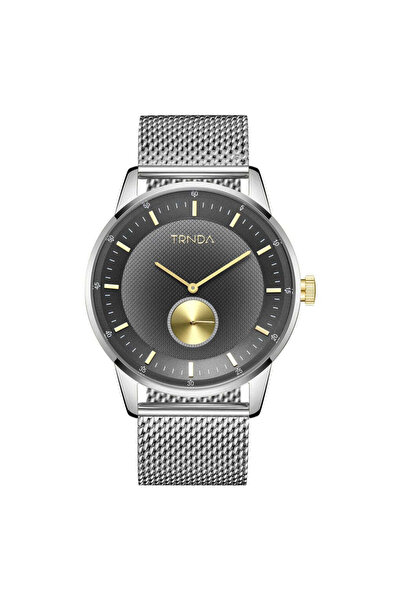 TRNDA Men's Stainless Steel Watch, Silver Mesh Band | Trnda-43mm