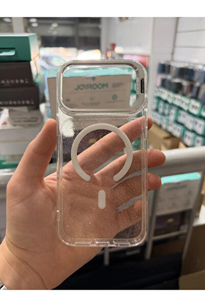 Miscase iPhone 17Pro Max-18 Pro Max Uyumlu Star Simli Standlı Magsafe Kılıf